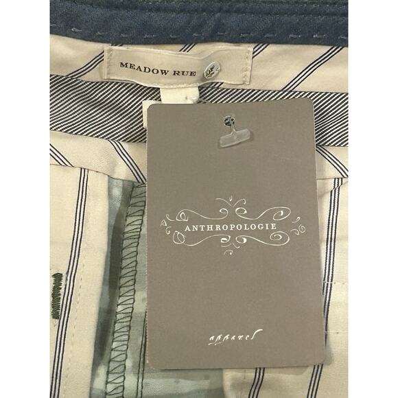 NWT Anthropologie Meadow Rue Stripped Polka Dot Shorts size 0 - Picture 4 of 4